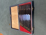 Set of chromatic tuning forks, RAGG Tuning Forks (United Kingdom), Blue metal and velvet, United Kingdom
